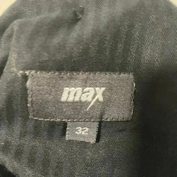 Max Black Striped Dress Pants, Size 32 - Picture 8 of 8